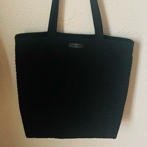 Vera Bradley Women's Microfiber Vera Tote Bag Classic Black